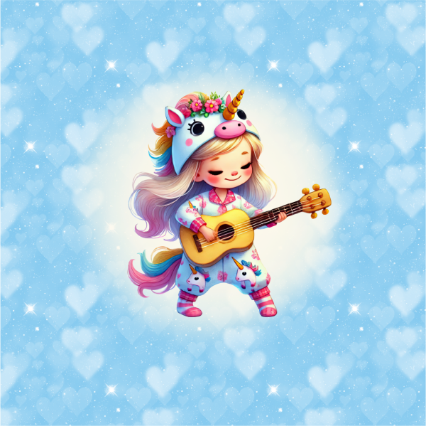 VB Little Unicorn Girls in Love Panel 2